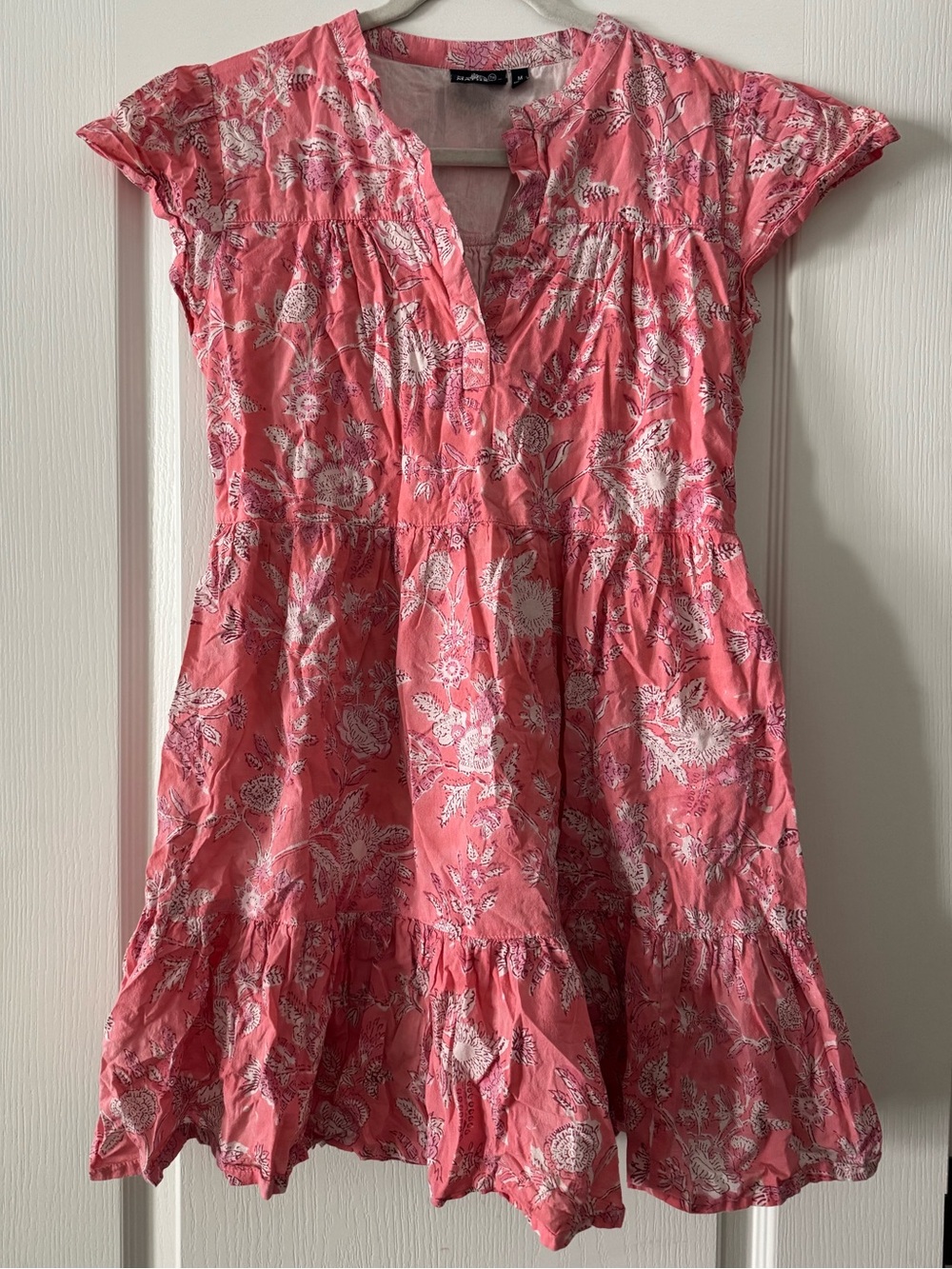Madison Mathews Folly Mini Dress in Pink Floral Print